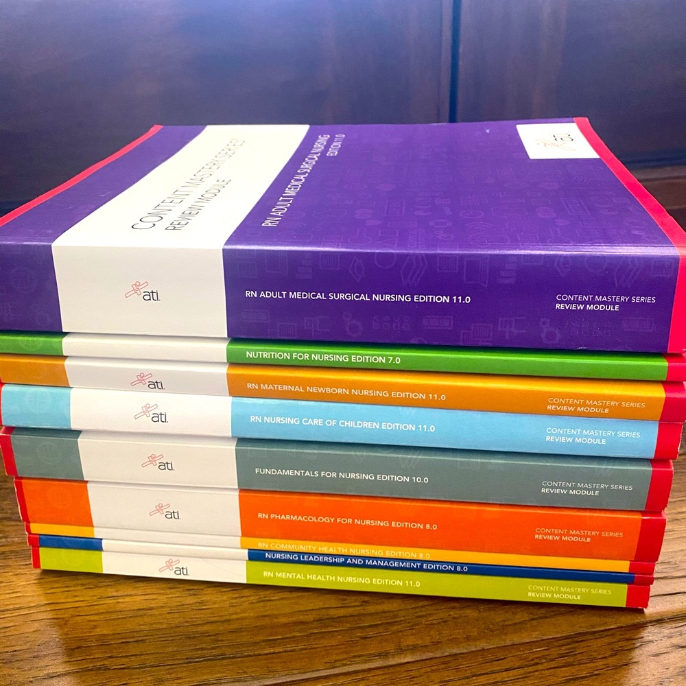Complete set of ATI Content Mastery Series for NCLEX